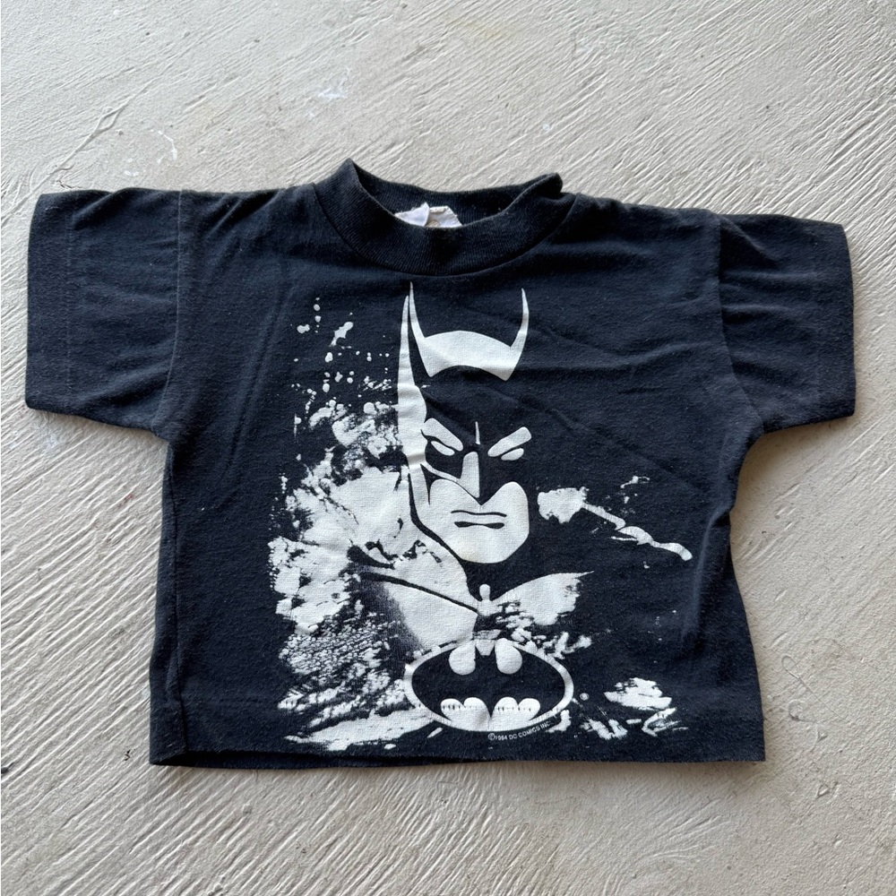 Vintage Black Batman Kids T-Shirt